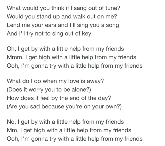 lyric i get high with a little help - Google Search
